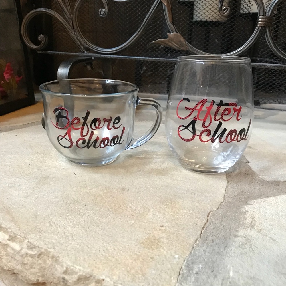 Teacher Coffee Mug and Stemless Wine Glass Set - Picture 1 of 5
